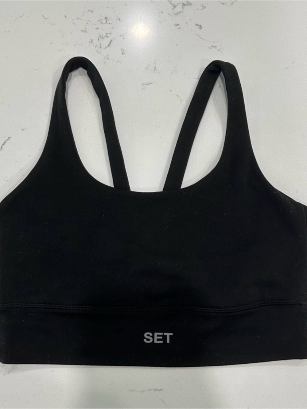 SET Active Luxform scoop bra in onyx. Size XS.